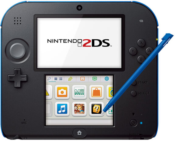 Nintendo 2DS - die beiden Displays