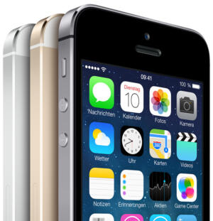 Das neue iPhone 5S in drei Farbvarianten, Apple, apple.com