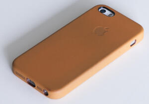 Die Rückseite der iPhone 5S Lederhülle
