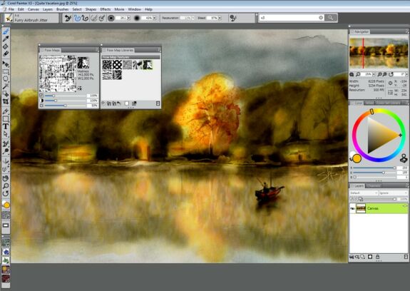 Corel Painter X3, Screenshot