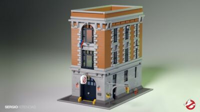 Rendering-Vorlage zum Ghostbusters Hauptquartier von Sergio Herencias