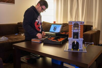 Ghostbusters Hauptquartier aus LEGO gebaut von Sergio Herencias