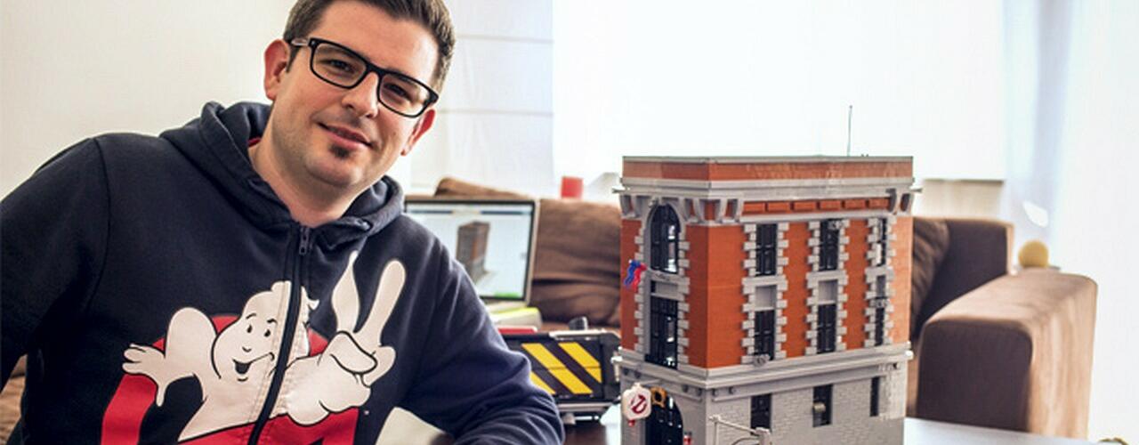 Ghostbusters Hauptquartier aus LEGO nachgebaut von Sergio Herencias