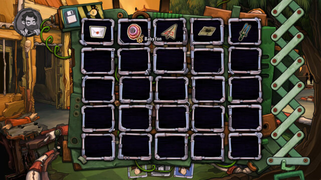 Deponia: Das Inventar im Spiel