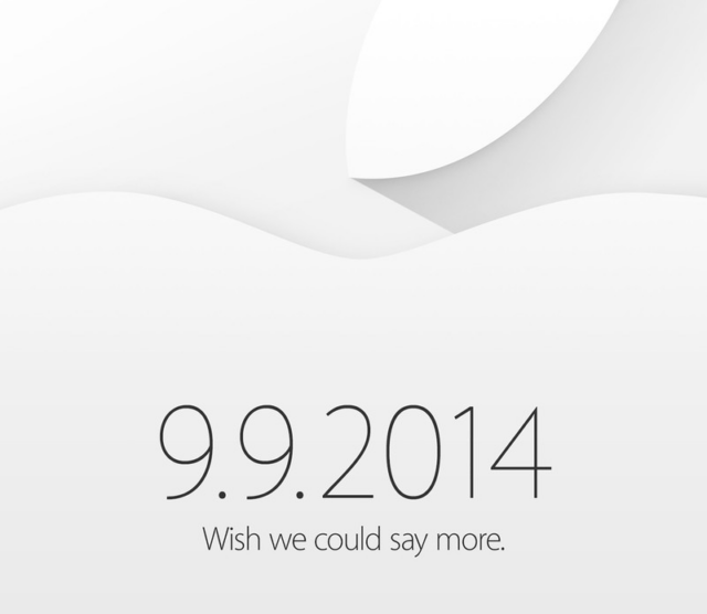 Apple Keynote am 09. September 2014: Wish we could say more.