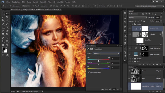 Beispiel-Videoturial - Feuer und Eis von Marco Kolditz, produziert mit Camtasia Studio