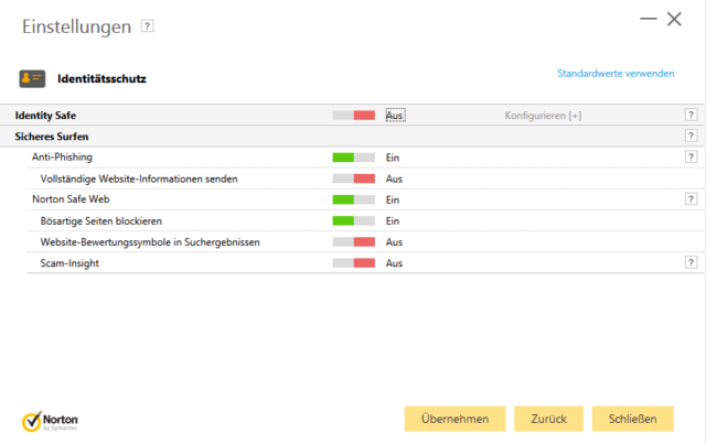 Norton Security im Test (Screenshot)