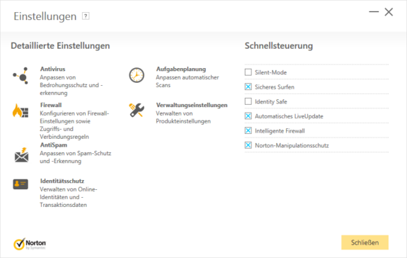 Norton Security im Test (Screenshot)