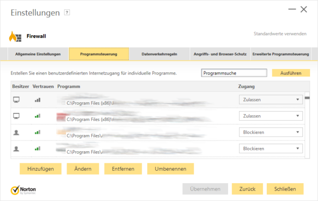 Norton Security im Test (Screenshot)
