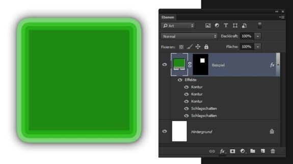 Photoshop CC 2015: Mehrere Ebeneneffekte gleichzeitig