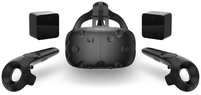 HTC Vive im Test: Die VR-Brille von HTC, die beiden Basis-Stationen und zwei Controller in der Übersicht