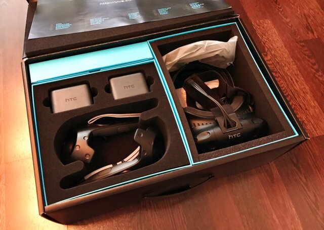 Ein Blick in die Verpackung der VR-Brille