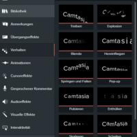 Camtasia 2018 Screenshot (Verhalten)
