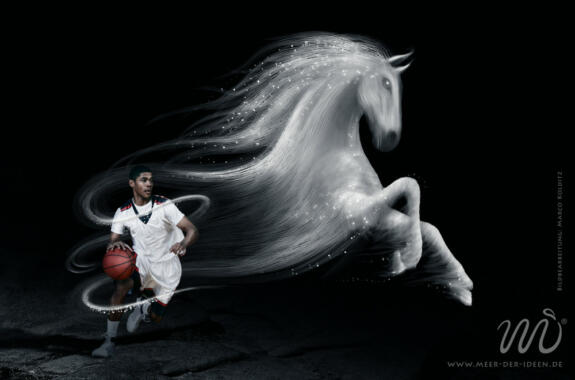 Der Sportsgeist - Photoshop Composing by Marco Kolditz