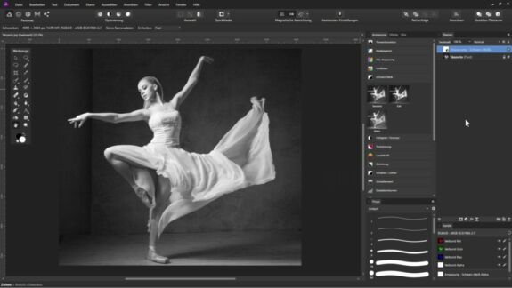 Der Weihnachtsengel - Videotraining zu Affinity Photo: Tänzerin freistellen