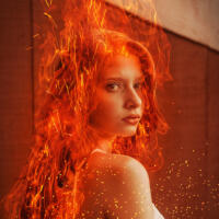 Girl on Fire by Marco Kolditz