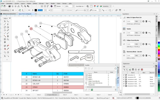 CorelDRAW Graphics Suite 2021 - Technical Suite 2021, Screenshot