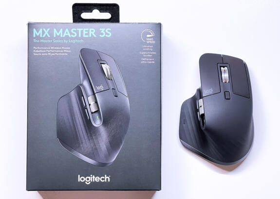 Logitech MX Master 3S: Die Verpackung der flüsterleisen Maus