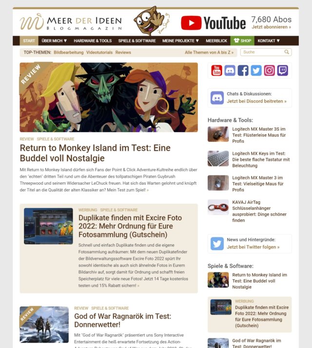 Das MEER DER IDEEN Blogmagazin vom 15. April 2023