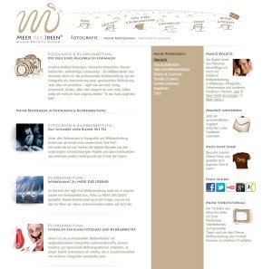 Die erste MEER DER IDEEN Firmenwebseite (ab 2009)