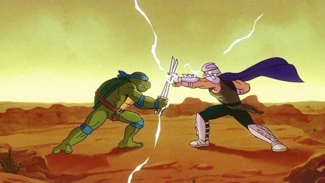 Am Anfang des Spieles sehen wir klassische Animationen wie aus der beliebten Turtles-Zeichentrickserie mitsamt Original-Soundtrack.