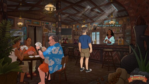 Screenshot zu The Adventures of Bryan Scott (Szene in einer Bar)