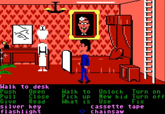 Wer an frühe Point & Click Adventures denkt, denkt meist sofort an: Maniac Mansion (1987, Lucasfilm Games)