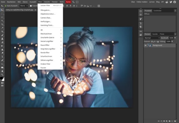 Photopea: Bildbearbeitung online im Browser
