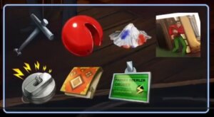 Ein typisches Inventar eines Point & Click Adventures
