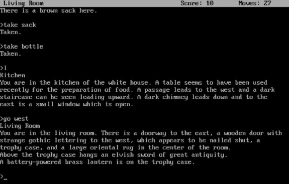 Zork (1977, Tim Anderson / Marc Blank / Bruce Daniels / Dave Lebling)
